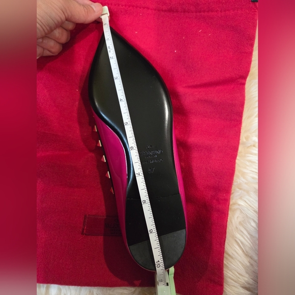 VALENTINO GARAVANI Rockstud Patent Leather Flats – Hot Pink (37 / US 7) - Picture 11 of 16